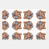 Feuille De Papier Cadeau Tiger Portrait (Devant)