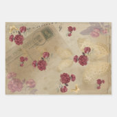 Feuille De Papier Cadeau Timbre postal Papillon Motif d'impression (Devant 3)