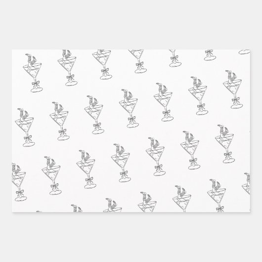 Feuille De Papier Cadeau Tini Bit Ancien - Thème Espresso Café (Devant 3)