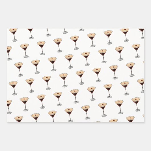 Feuille De Papier Cadeau Tini Bit Ancien - Thème Espresso Café (Devant)