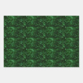 Feuille De Papier Cadeau tinsel vert brillant (Devant 2)