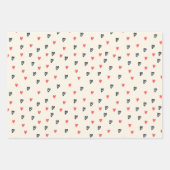 Feuille De Papier Cadeau Tiny Hearts motif cadeau (Devant)