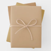 Feuille De Papier Cadeau Toast Toast Toile Tissu Brown Tons 3 Tons (En situation)