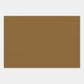 Feuille De Papier Cadeau Toffee Crunch couleur solide | Classique | Élégant (Devant 3)