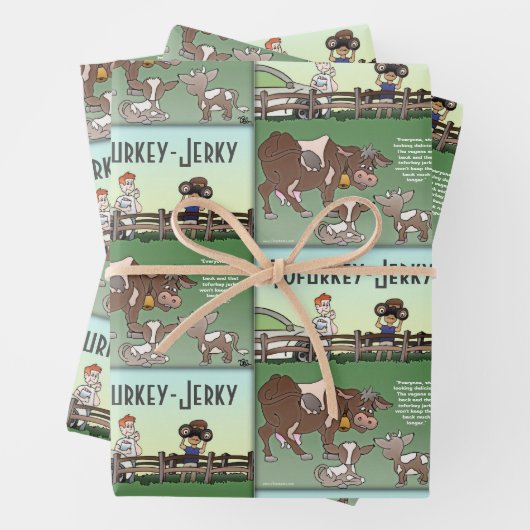 Feuille De Papier Cadeau Tofurkey (En situation)