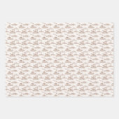 Feuille De Papier Cadeau Toile aux Dinosaures (Devant)