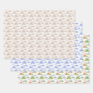 Feuille De Papier Cadeau Toile aux Dinosaures