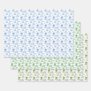 Feuille De Papier Cadeau Toile d'animaux australiens