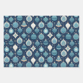 Feuille De Papier Cadeau Toile de Jouy Holiday Patterns (Devant 3)