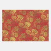 Feuille De Papier Cadeau Toile de Jouy motif. (Devant 2)