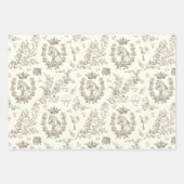 Feuille De Papier Cadeau Toile Equestre Chic Classique (Devant 3)