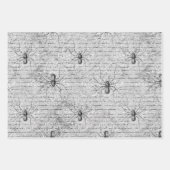 Feuille De Papier Cadeau Toiles d'araignées éffrayantes (Devant 3)