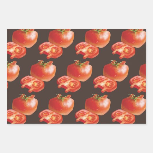Feuille De Papier Cadeau Tomate fraîche (Devant 2)