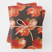Feuille De Papier Cadeau Tomate fraîche (En situation)