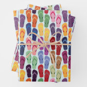 Feuille De Papier Cadeau Tongs- (En situation)