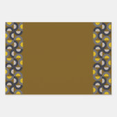 Feuille De Papier Cadeau Tonnerre de moutarde de bronze moderne du milieu d (Devant 2)