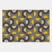 Feuille De Papier Cadeau Tonnerre de moutarde de bronze moderne du milieu d (Devant)