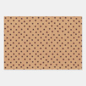 FEUILLE DE PAPIER CADEAU TONS DE POIS BROWN & BLANCS & PLAIDS (Devant 2)