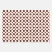 FEUILLE DE PAPIER CADEAU TONS DE POIS BROWN & BLANCS & PLAIDS (Devant 3)