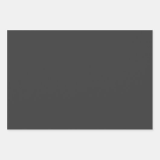 Feuille De Papier Cadeau Tons gris-jet en métal clair 3 tons (Devant 2)