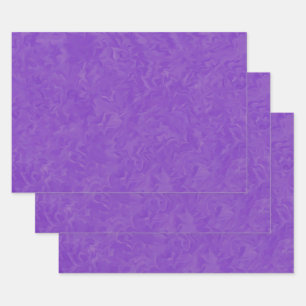 Feuille De Papier Cadeau Tons torsadés de violet Motif d'art Abstrait