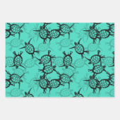 Feuille De Papier Cadeau Tortue de mer (Devant)