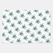 Feuille De Papier Cadeau Tortue de mer (Devant)