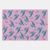 Feuille De Papier Cadeau Tortue de mer de Noël (Devant 3)