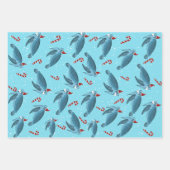 Feuille De Papier Cadeau Tortue de mer de Noël (Devant)