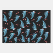 Feuille De Papier Cadeau Tortue de mer de Noël (Devant)