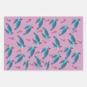 Feuille De Papier Cadeau Tortue de mer de Noël (Devant 2)