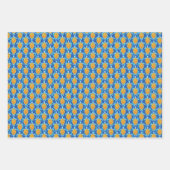 Feuille De Papier Cadeau Tortue de mer tropicale joueuse rose bleu et vert (Devant 2)