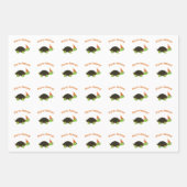 Feuille De Papier Cadeau Tortue des animaux (Devant 3)