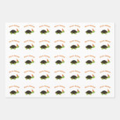 Feuille De Papier Cadeau Tortue des animaux (Devant)