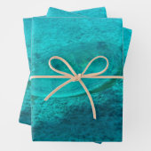 Feuille De Papier Cadeau Tortue verte hawaïenne (En situation)