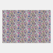 Feuille De Papier Cadeau Tortues et cercles (Devant 2)