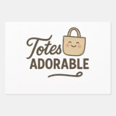 Feuille De Papier Cadeau Totes adorables (Devant 2)