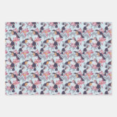 Feuille De Papier Cadeau Toucans Avec Fleurs Exotiques (Devant 2)