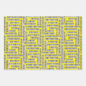 Feuille De Papier Cadeau Touches de piano (Devant 2)