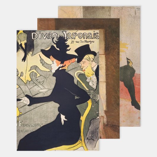 Feuille De Papier Cadeau Toulouse-Lautrec - Sélection de chefs-d'oeuvre