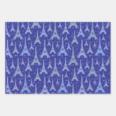 Feuille De Papier Cadeau Tour Eiffel Paris Design (Devant)