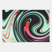 Feuille De Papier Cadeau tourbillon de couleur (Devant 2)