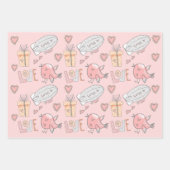 Feuille De Papier Cadeau Tourbillon de montgolfière de Whimsical, mignon co (Devant 2)