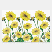Feuille De Papier Cadeau Tournesol aquarelle (Devant 2)