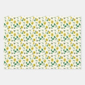 Feuille De Papier Cadeau Tournesol aquarelle (Devant)
