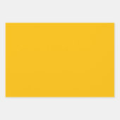 Feuille De Papier Cadeau Tournesol Jaune Couleur solide | Classique | Éléga (Devant)