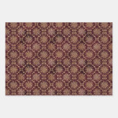 Feuille De Papier Cadeau Tournesols Trappe Batik brillant (Devant 3)