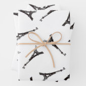 Feuille De Papier Cadeau Tours Eiffel (En situation)