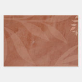 Feuille De Papier Cadeau Tout-en-1 Mariage de superposition en terre cuite  (Devant)