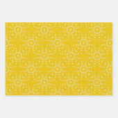 Feuille De Papier Cadeau Tout est Bright Jaune & Bleu (Devant 2)